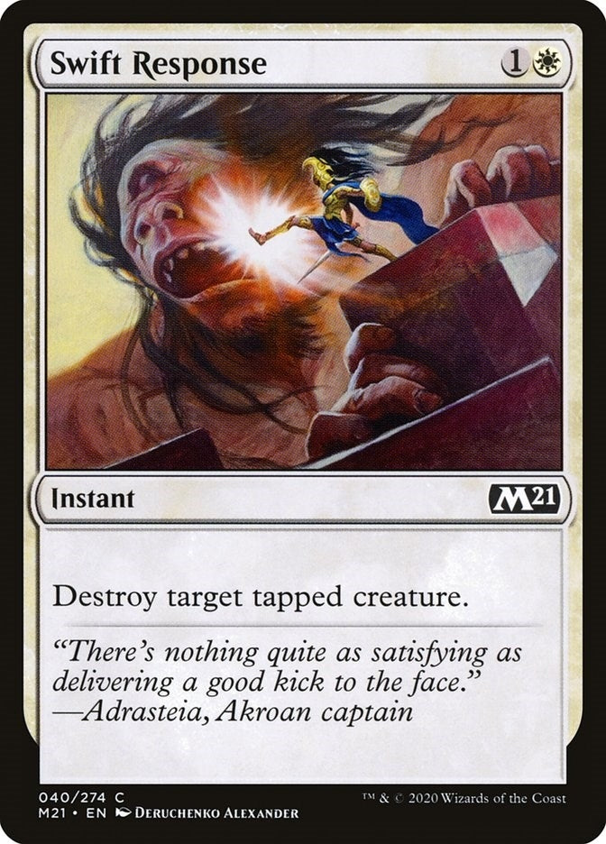 Image for Swift Response (40) (M21) - Magic: The Gathering