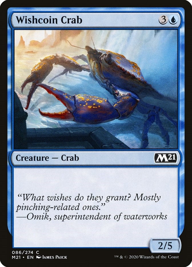 Image for Wishcoin Crab (86) (M21) - Magic: The Gathering