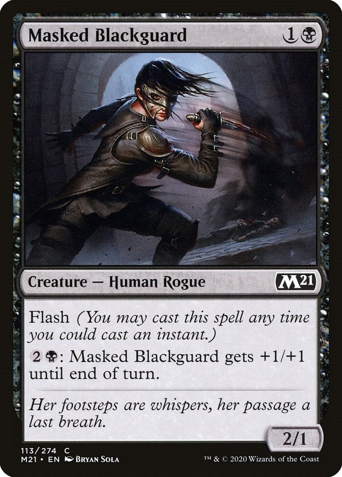 Image for Masked Blackguard (113) (M21) - Magic: The Gathering