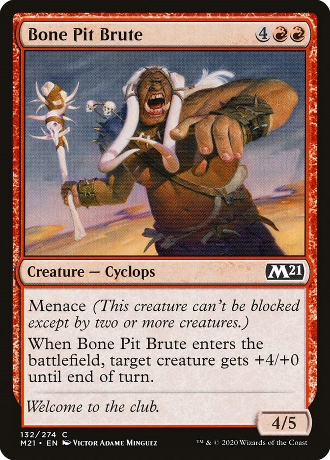 Image for Bone Pit Brute (132) (M21) - Magic: The Gathering