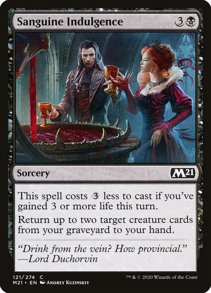 Image for Sanguine Indulgence (121) (M21) - Magic: The Gathering