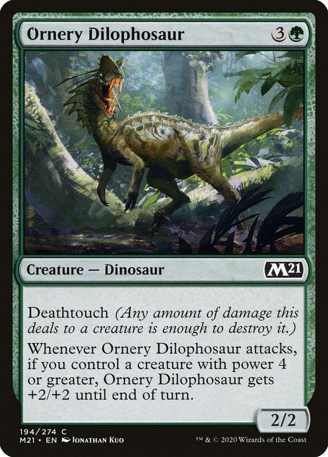 Image for Ornery Dilophosaur (194) (M21) - Magic: The Gathering