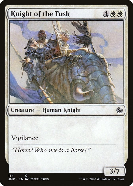 Image for Knight of the Tusk (114) (JMP) - Magic: The Gathering