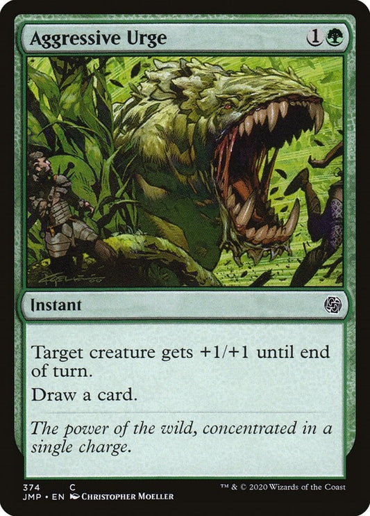 Image for Aggressive Urge (374) (JMP) - Magic: The Gathering