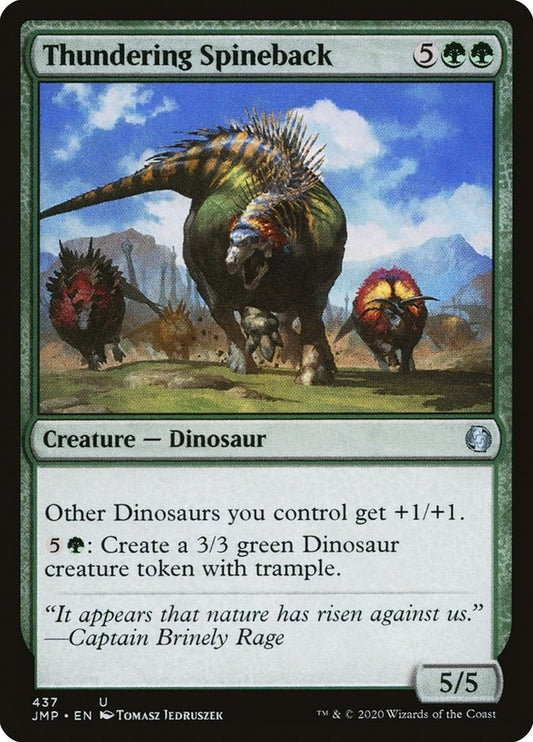 Image for Thundering Spineback (437) (JMP) - Magic: The Gathering