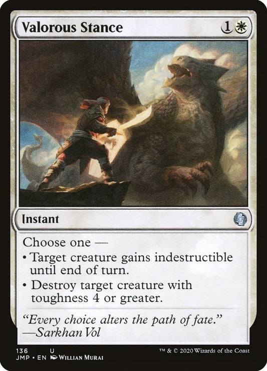 Image for Valorous Stance (136) (JMP) - Magic: The Gathering