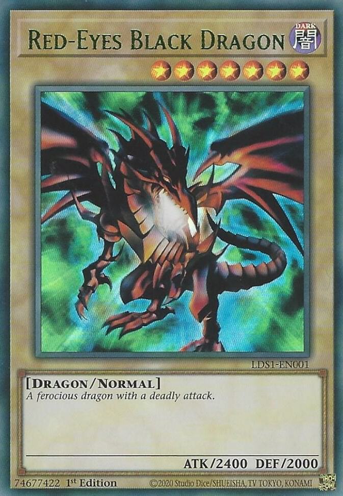 Red-Eyes Black Dragon (Green) (LDS1-EN001) (LDS1)