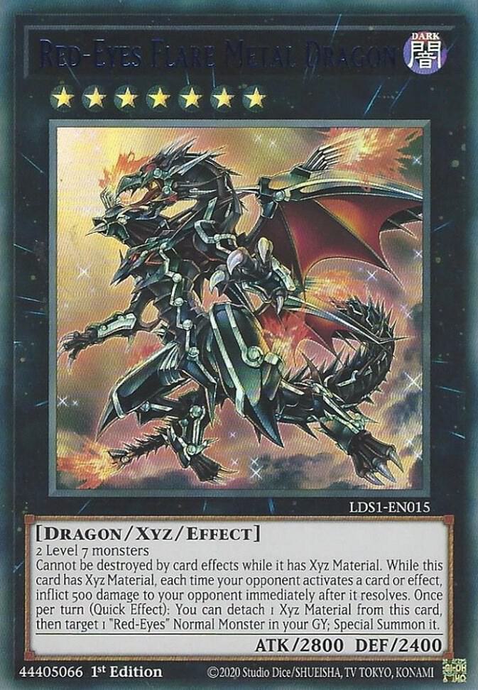 Red-Eyes Flare Metal Dragon (Blue) (LDS1-EN015) (LDS1)