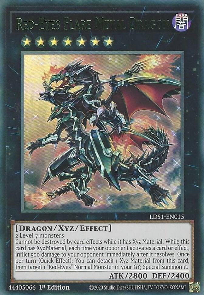 Red-Eyes Flare Metal Dragon (Green) (LDS1-EN015) (LDS1)