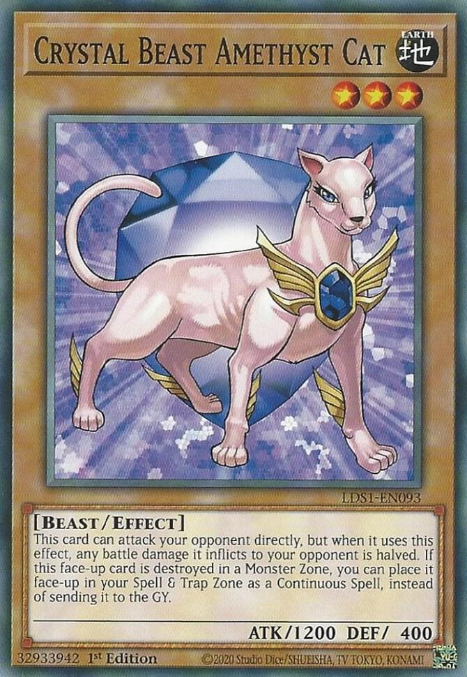 Crystal Beast Amethyst Cat (LDS1-EN093) (LDS1)