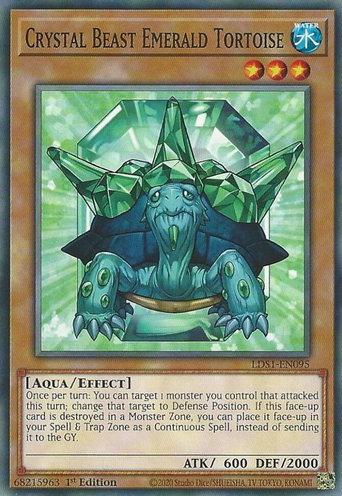 Crystal Beast Emerald Tortoise (LDS1-EN095) (LDS1)