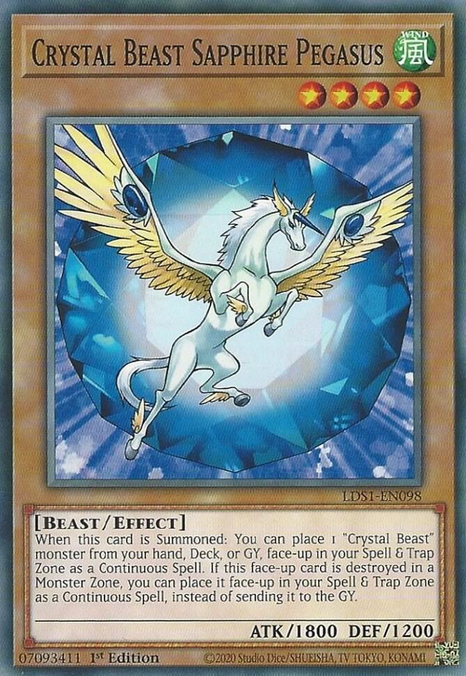 Crystal Beast Sapphire Pegasus (LDS1-EN098) (LDS1)