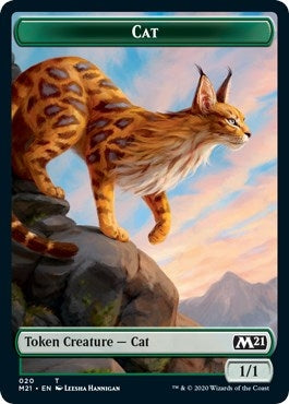 Cat (020) // Soldier Double-Sided Token (20 // 5) (M21)