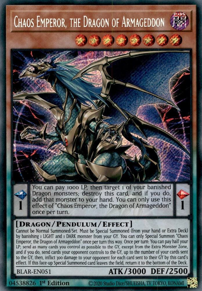Chaos Emperor, the Dragon of Armageddon (BLAR-EN051) (BLAR)