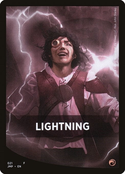 Image for Lightning Theme Card (21) (JMP) - Magic: The Gathering