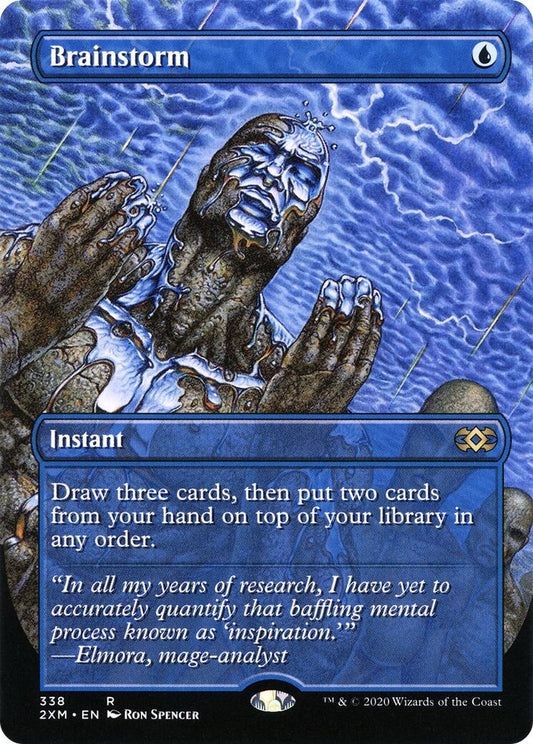 Image for Brainstorm (Borderless) (338) (2XM) - Magic: The Gathering