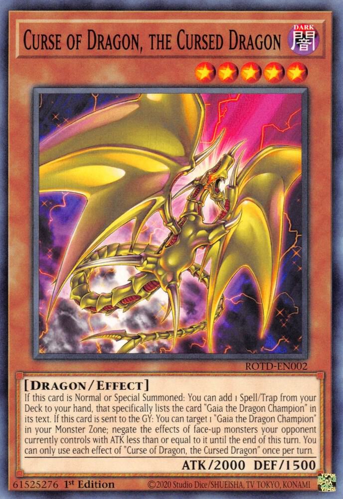Curse of Dragon, the Cursed Dragon (ROTD-EN002) (ROTD)