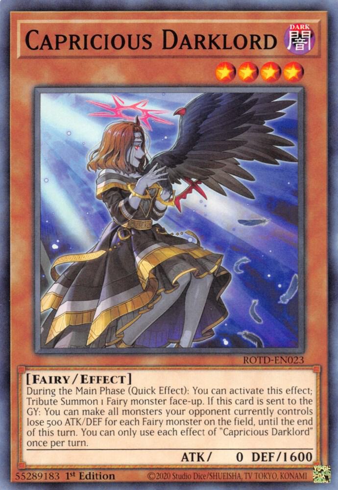 Capricious Darklord (ROTD-EN023) (ROTD)