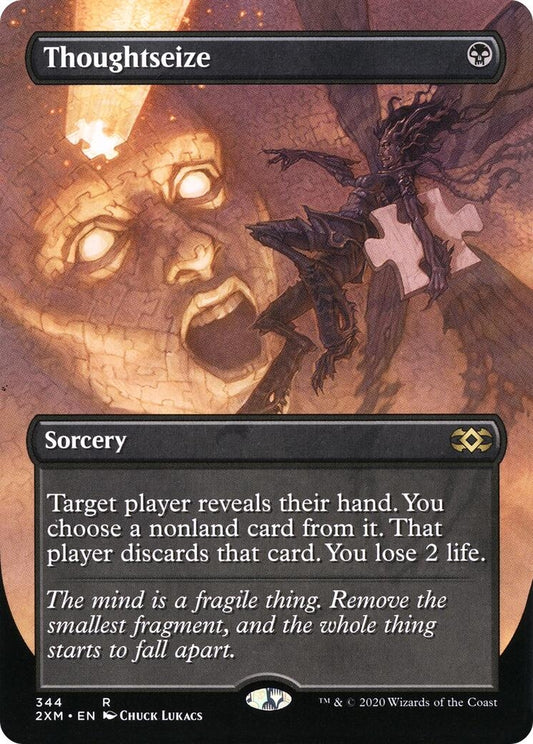 Image for Thoughtseize (Borderless) (344) (2XM) - Magic: The Gathering