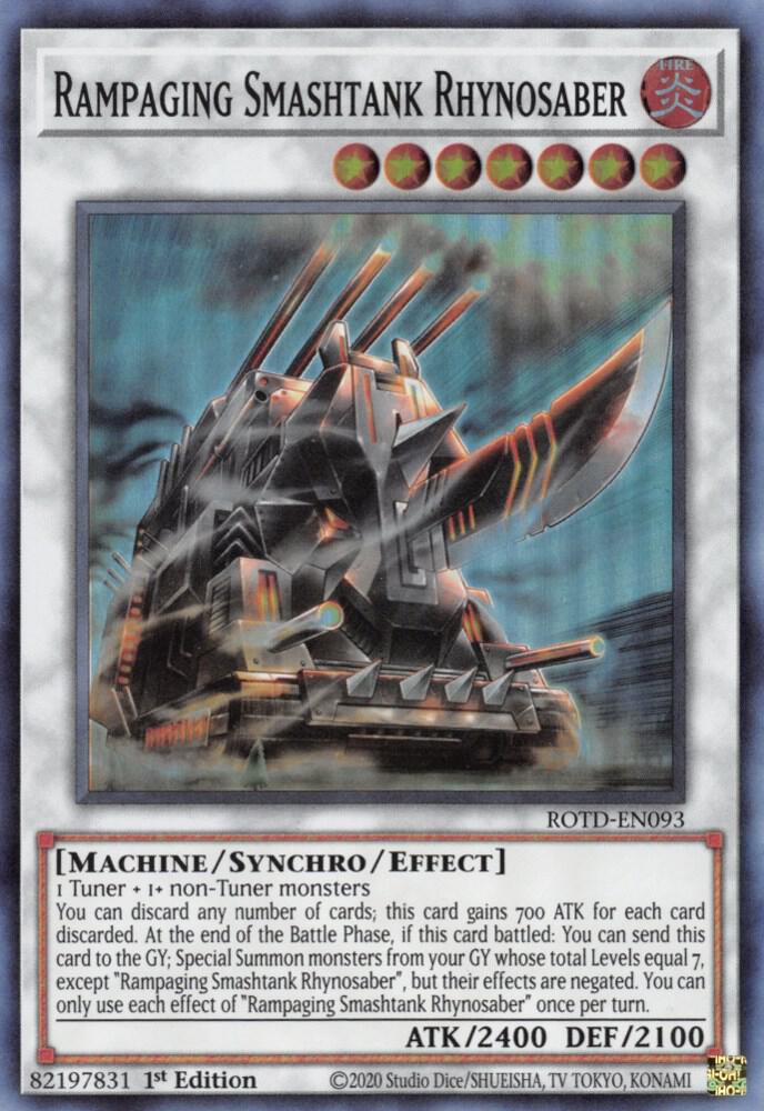 Rampaging Smashtank Rhynosaber (ROTD-EN093) (ROTD)