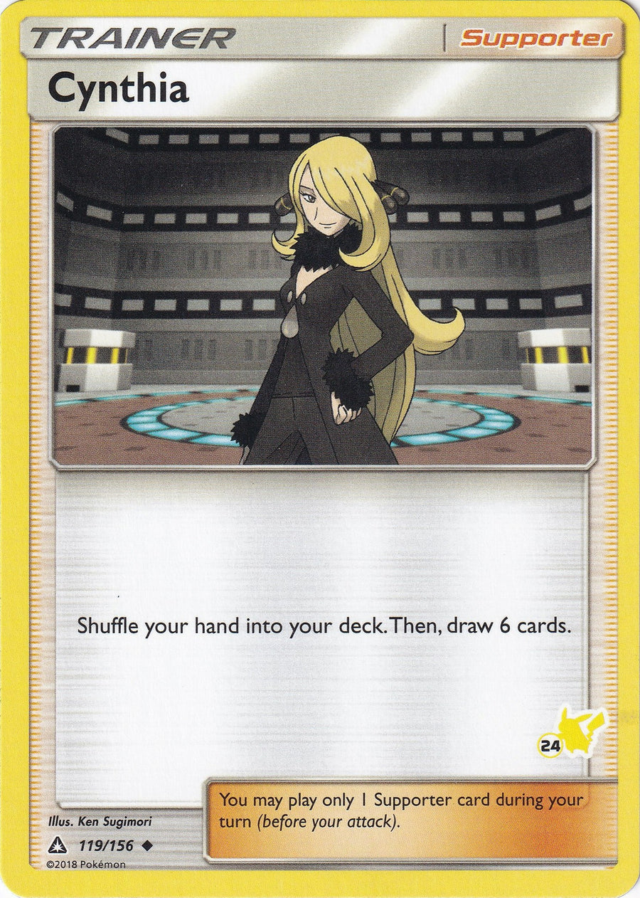 Cynthia - 119/156 (#24 Pikachu Stamped) (119/156) (BTA)