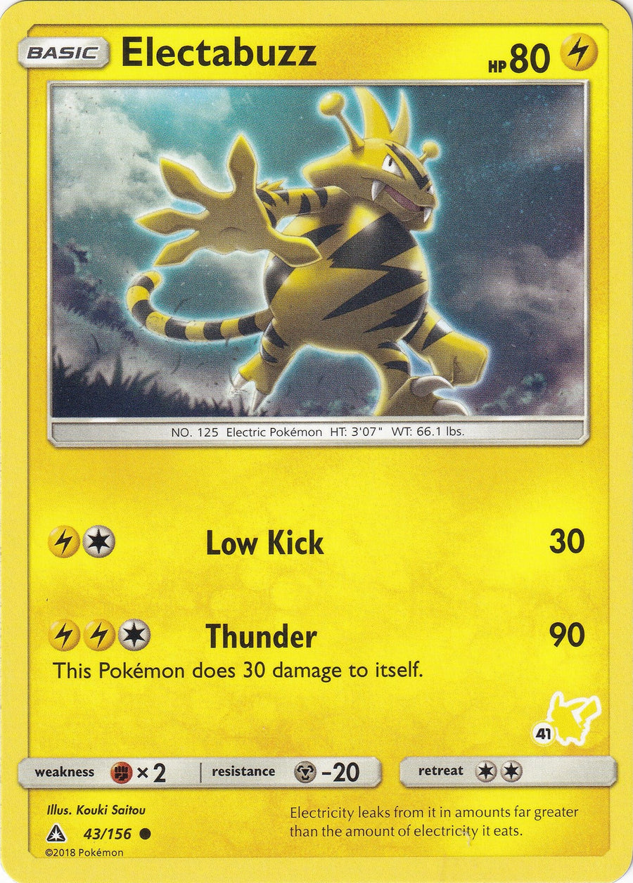 Electabuzz - 43/156 (#41 Pikachu Stamped) (043/156) (BTA)