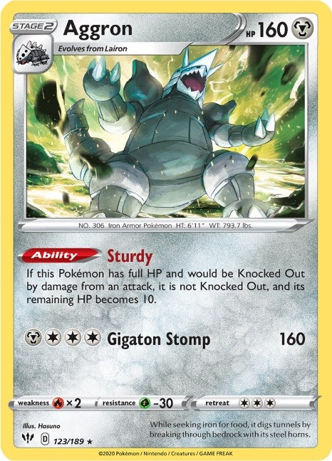 Aggron (123/189) (SWSH03)