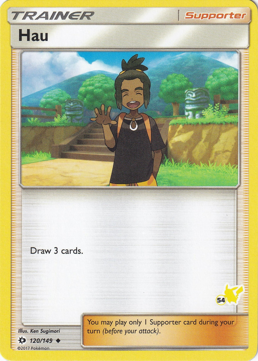 Hau - 120/149 (#54 Pikachu Stamped) (120/149) (BTA)