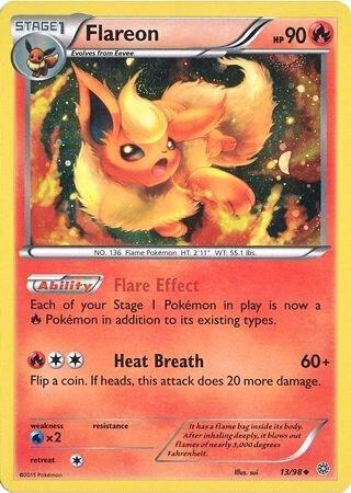 Flareon - 13/98 (Cosmos Holo) (013/098) (MCAP)