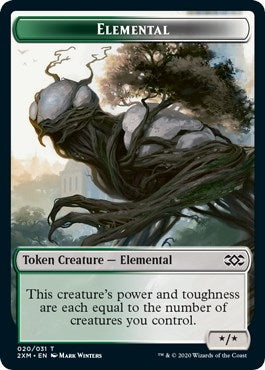 Elemental // Shapeshifter Double-Sided Token (20 // 2) (2XM)