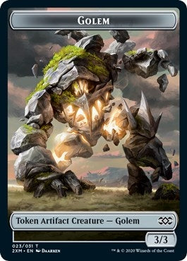 Image for Golem // Human Soldier Double-Sided Token (23 // 5) (2XM) - Magic: The Gathering