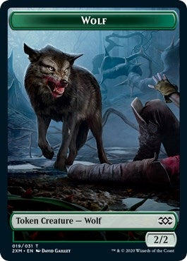 Wolf // Wurm (030) Double-Sided Token (19 // 30) (2XM)