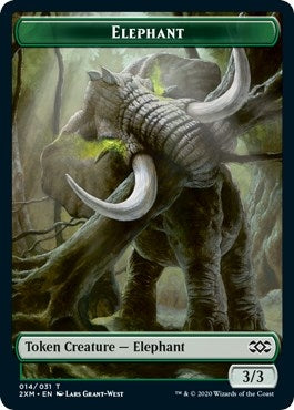 Image for Elephant // Tuktuk the Returned Double-Sided Token (14 // 28) (2XM) - Magic: The Gathering