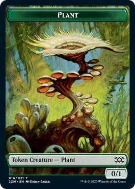 Image for Plant // Saproling Double-Sided Token (16 // 17) (2XM) - Magic: The Gathering