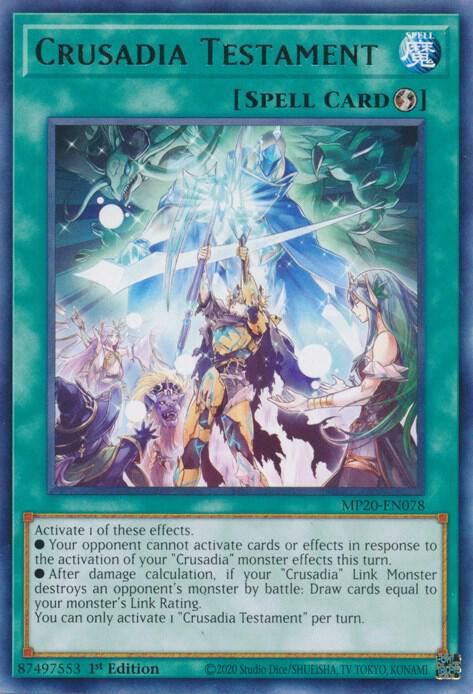Crusadia Testament (MP20-EN078) (MP20)