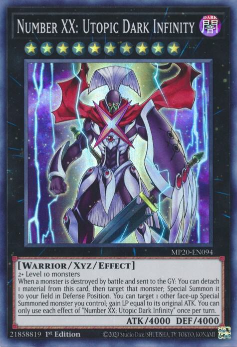 Number XX: Utopic Dark Infinity (MP20-EN094) (MP20)