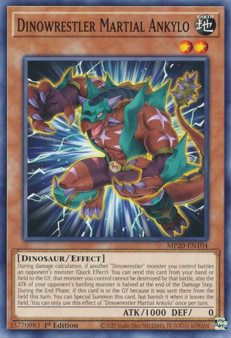 Dinowrestler Martial Ankylo (MP20-EN104) (MP20)