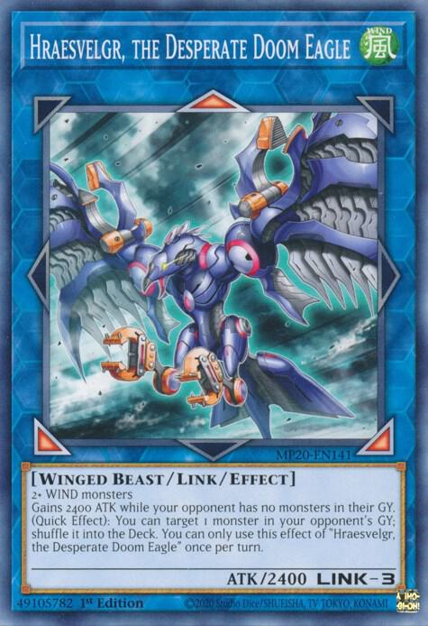 Hraesvelgr, the Desperate Doom Eagle (MP20-EN141) (MP20)