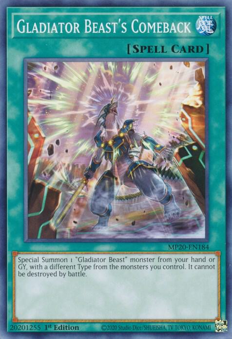 Gladiator Beast's Comeback (MP20-EN184) (MP20)