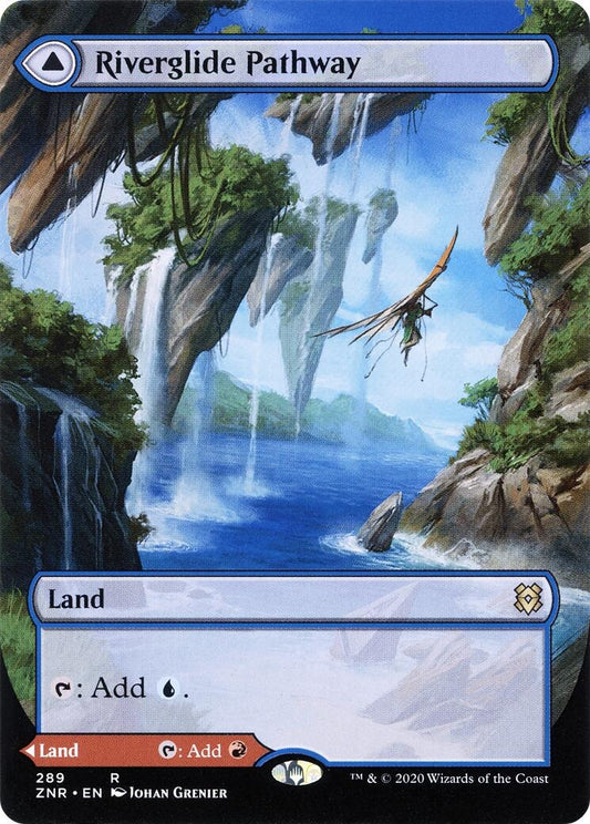 Image for Riverglide Pathway (Borderless) (289) (ZNR) - Magic: The Gathering