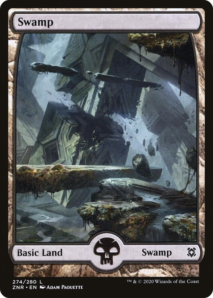 Swamp (274) - Full Art (274) (ZNR)