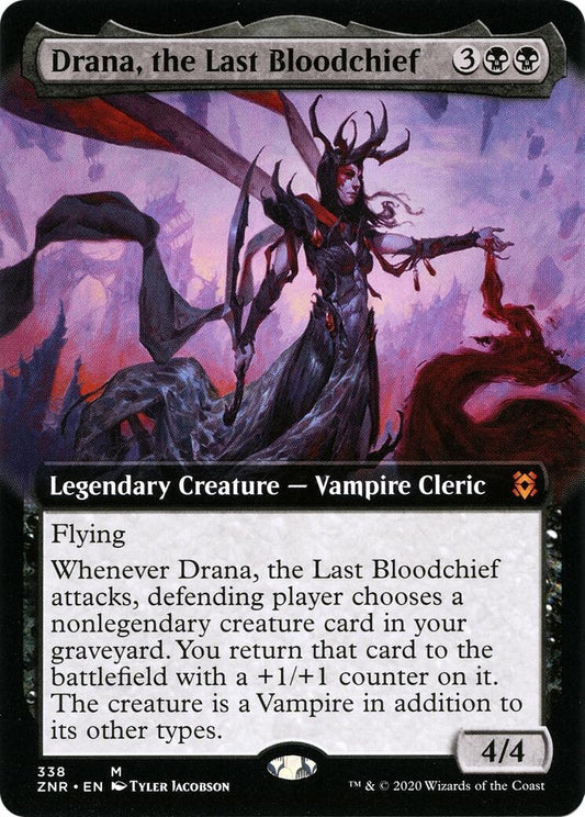Image for Drana, the Last Bloodchief (Extended Art) (338) (ZNR) - Magic: The Gathering