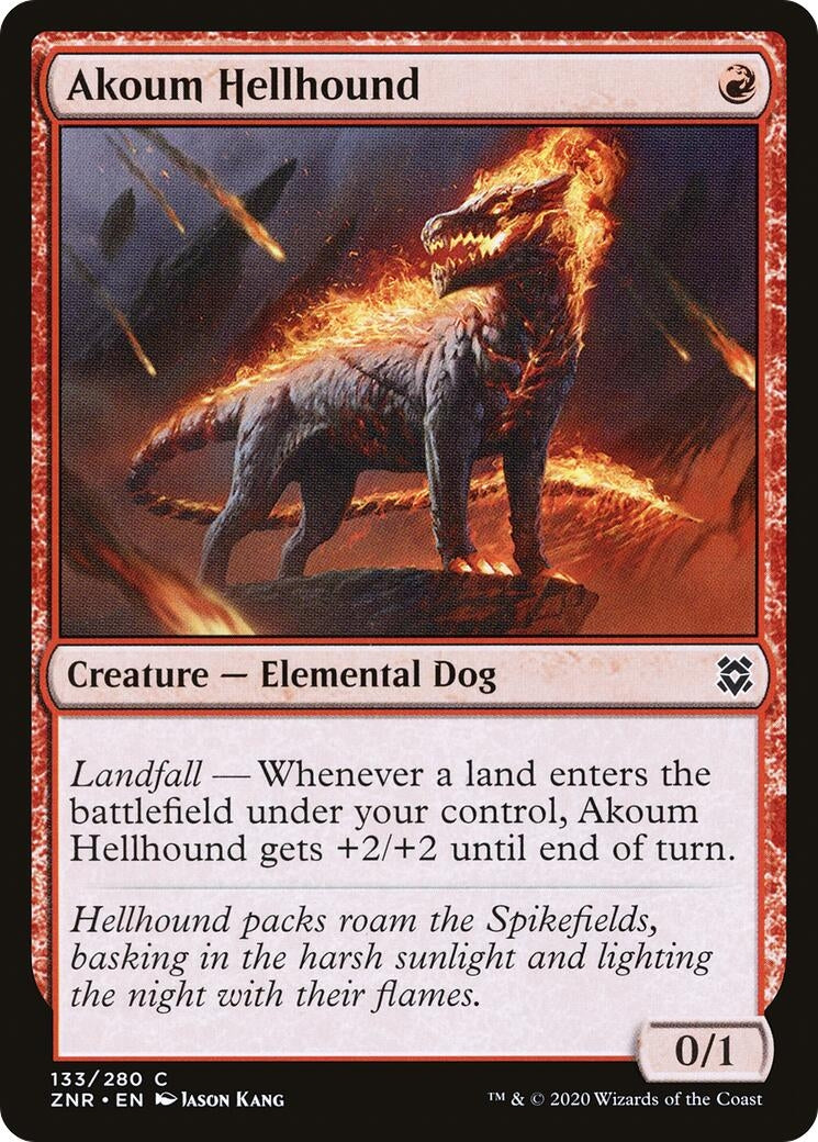 Akoum Hellhound (133) (ZNR)