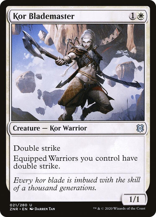 Image for Kor Blademaster (21) (ZNR) - Magic: The Gathering