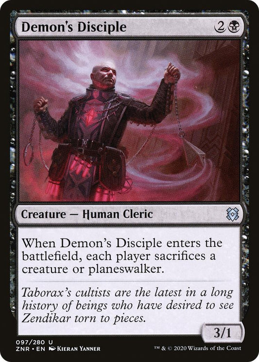 Image for Demon's Disciple (97) (ZNR) - Magic: The Gathering