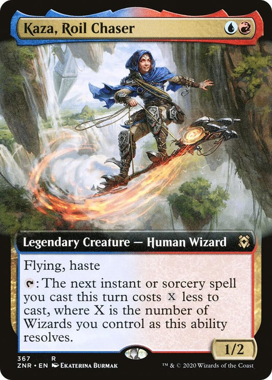 Image for Kaza, Roil Chaser (Extended Art) (367) (ZNR) - Magic: The Gathering