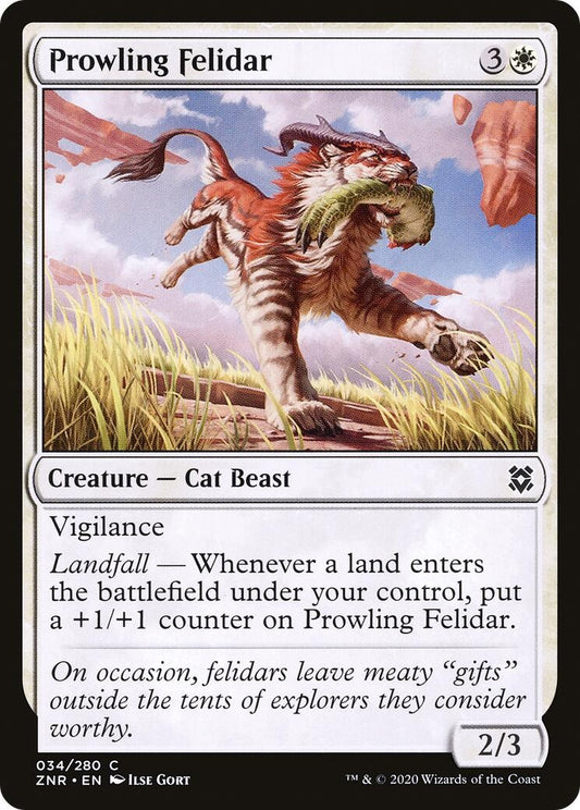 Image for Prowling Felidar (34) (ZNR) - Magic: The Gathering