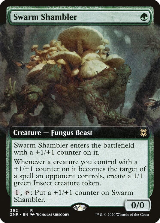 Image for Swarm Shambler (Extended Art) (362) (ZNR) - Magic: The Gathering