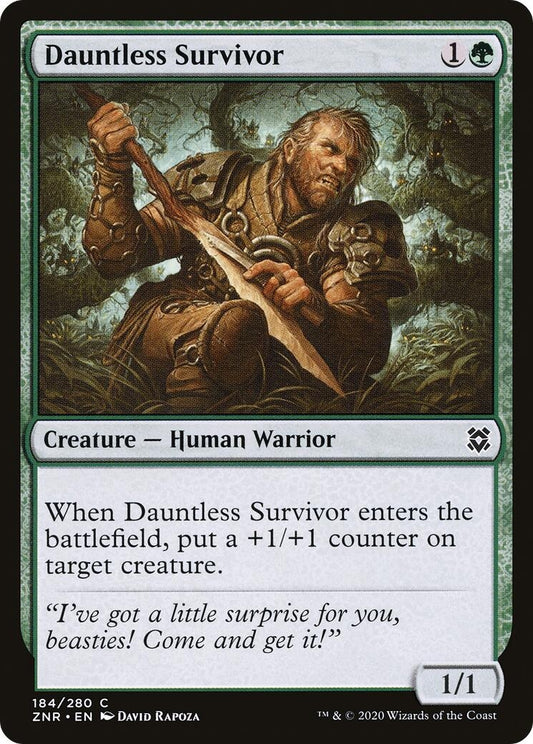 Image for Dauntless Survivor (184) (ZNR) - Magic: The Gathering