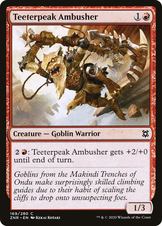 Image for Teeterpeak Ambusher (169) (ZNR) - Magic: The Gathering